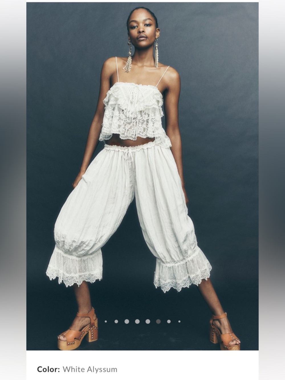 Free People Intimately Forever Young Lace Bloomers in White Alyssium - Picture 3 of 13